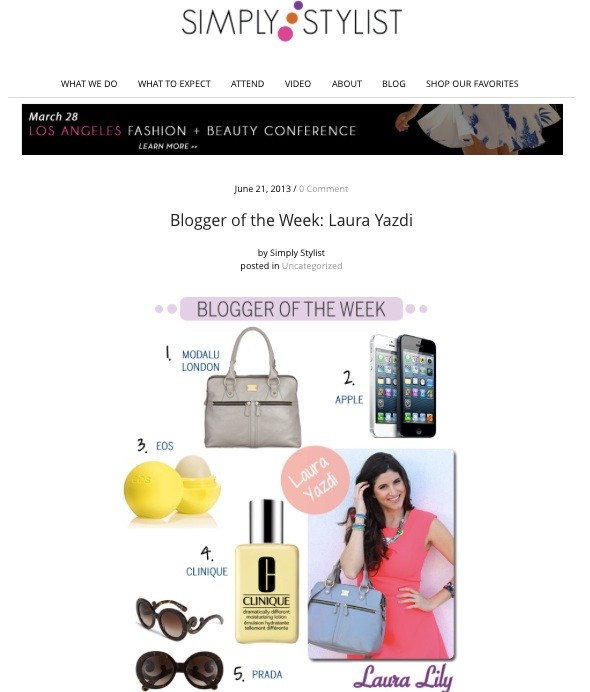 Simply Stylist Blogger Feature