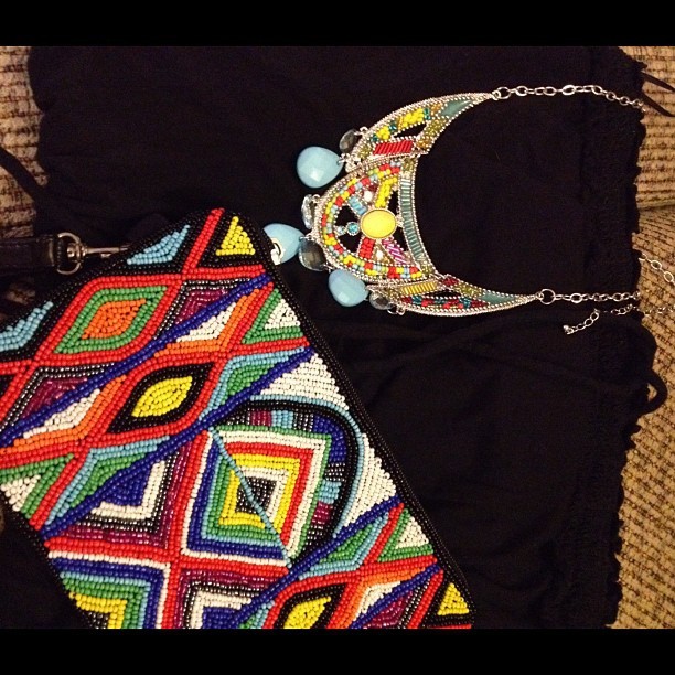 Let's talk #tribal for Saturday night's outfit