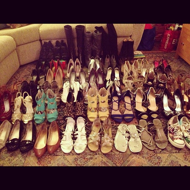 And there you have it! Today's post http://www.lauralily.net/2012/08/07/my-shoe-collection/