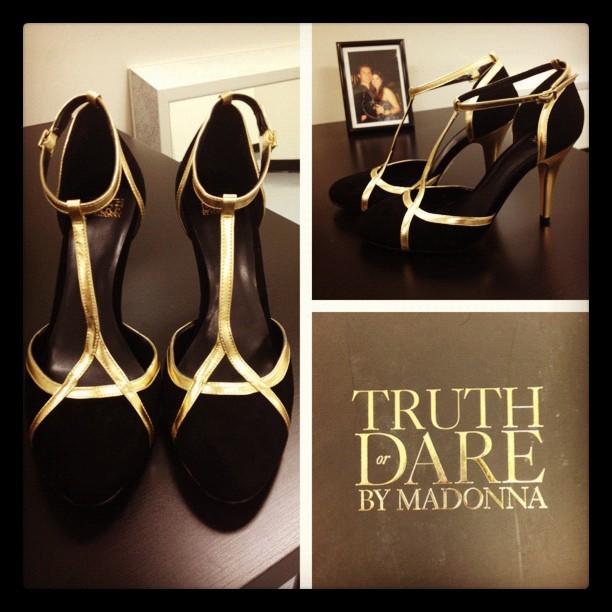 The last part of my Halloween custom just arrived! Any guesses? #Halloween #costume #TruthorDare #heels #Madonna