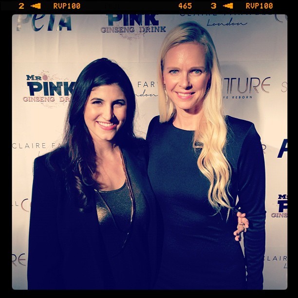 With designer @ClaireFarwell at the @CoutureLA #GivingTuesday #fashionshow @theLAfashion Magazine  #clairefarwelllondon