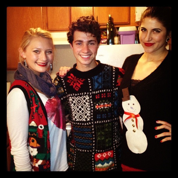 With @CecilyBreaux and @Steven_Strozza at the #UglySweater Holiday Party #holidays #party #Christmas