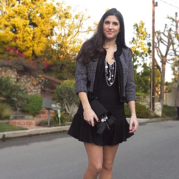 New outfit post on the blog today: http://www.lauralily.net/2013/01/07/preppy-in-pearls/ @lulusdotcom #fashionblogger #Chanel