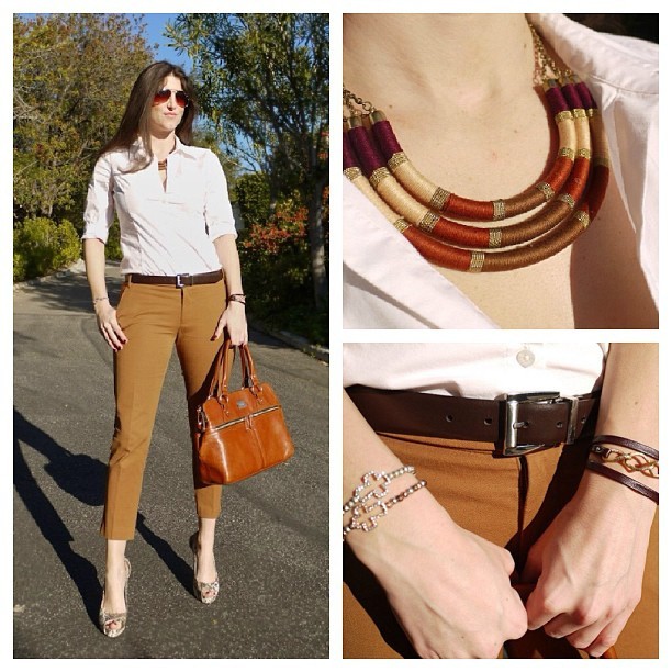 Today's outfit inspired by a safari: http://www.lauralily.net/2013/01/08/safari/ #tribal #safari #fashion @GorjanaGriffin