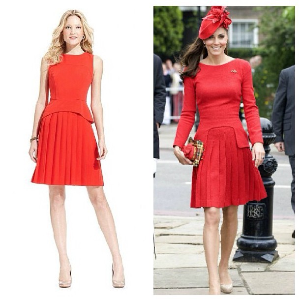 Love her, love this dress! http://www.lauralily.net/2013/01/09/january-wish-list/ #duchess #katemiddleton #dress #alexandermcqueen