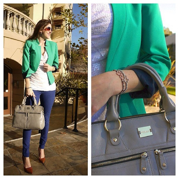 New outfit post on the blog today. Sequins & Colorblocking www.lauralily.net
