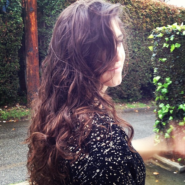 Natural curls today in the rain 