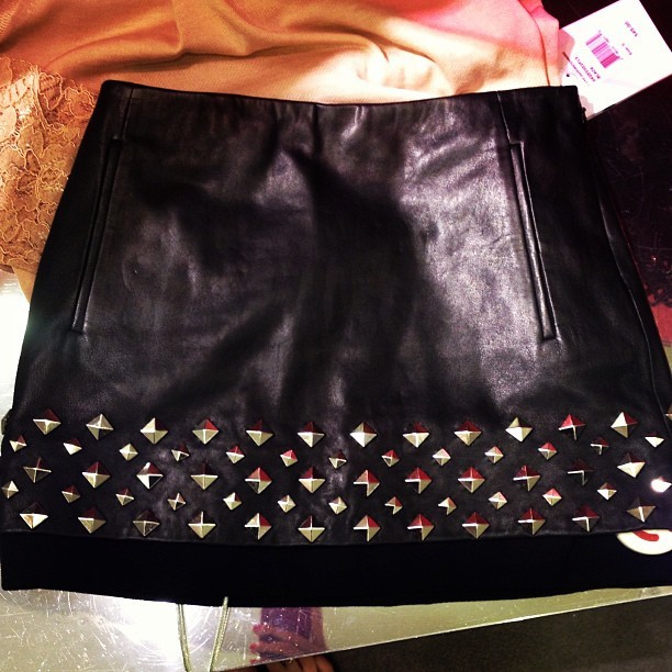 A little #DIY inspiration. #leather & #studs at the #MadAboutFashion event