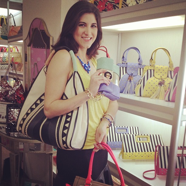 Had a blast picking out my favorite bags at the @MelieBianco showroom last week! Blog post coming soon @MelieGirls!