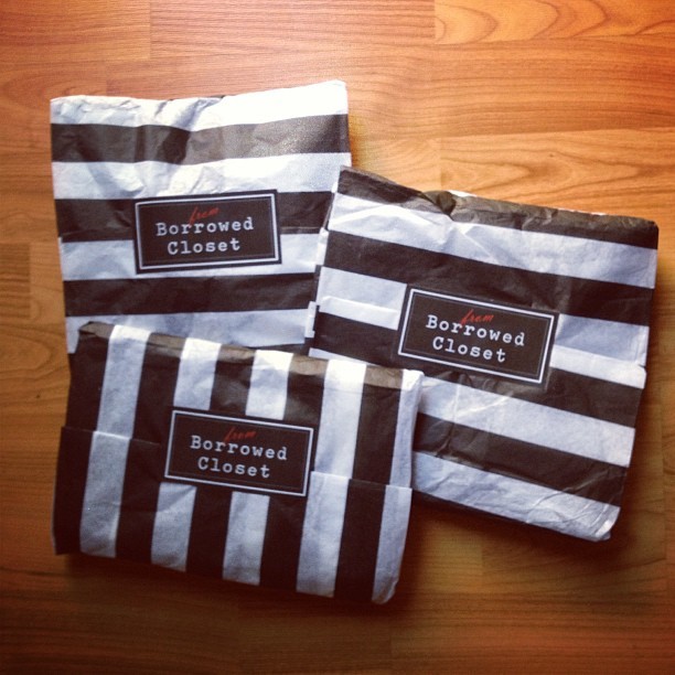 Just received my first packages from @borrowedcloset ! Cannot wait to style them!