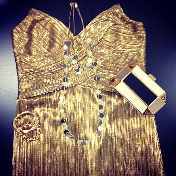 Sneak peek of tonight's outfit for the @NBCFashionStar preview party with @glaudijohana! #fashionstar