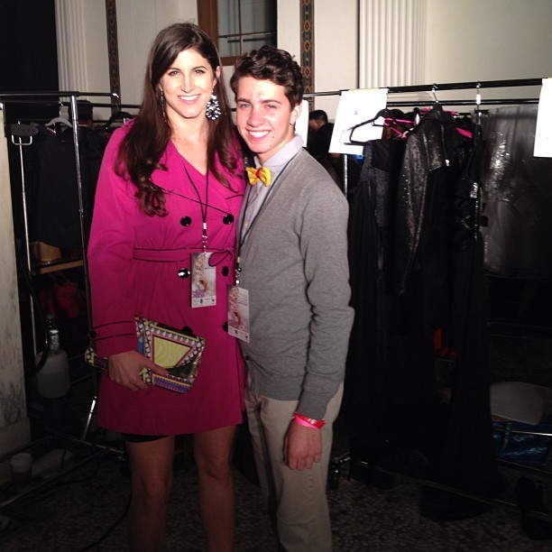 Steven and I backstage before the show! @stylefwla #fashionshow