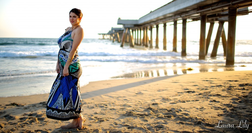 Under the Pier, Swell tribal print maxi dress, LA Fashion Blogger Laura Lily, Personal Stylists in Los Angeles, Tony Oberstar Photography,gold Gemini necklace AV Max accessories, gold palm tree necklace Emitations, Zero UV sunglasses, what to pack for Hawaii, 