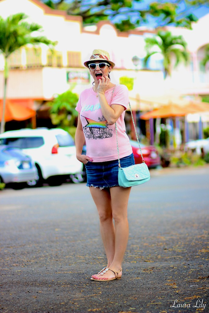 Hawaiian Vacation Day 2, #LauraLilyinHawaii, Wildfox Hawaii top, LA Fashion Blogger Laura Lily, What to wear in Hawaii, 