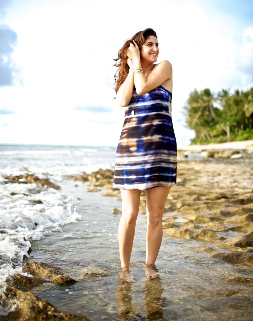 Hawaiian Sunset , #LauraLilyinHawaii, what to wear in Hawaii, 1.State Print Racerback print dress, LA Fashion Blogger, 