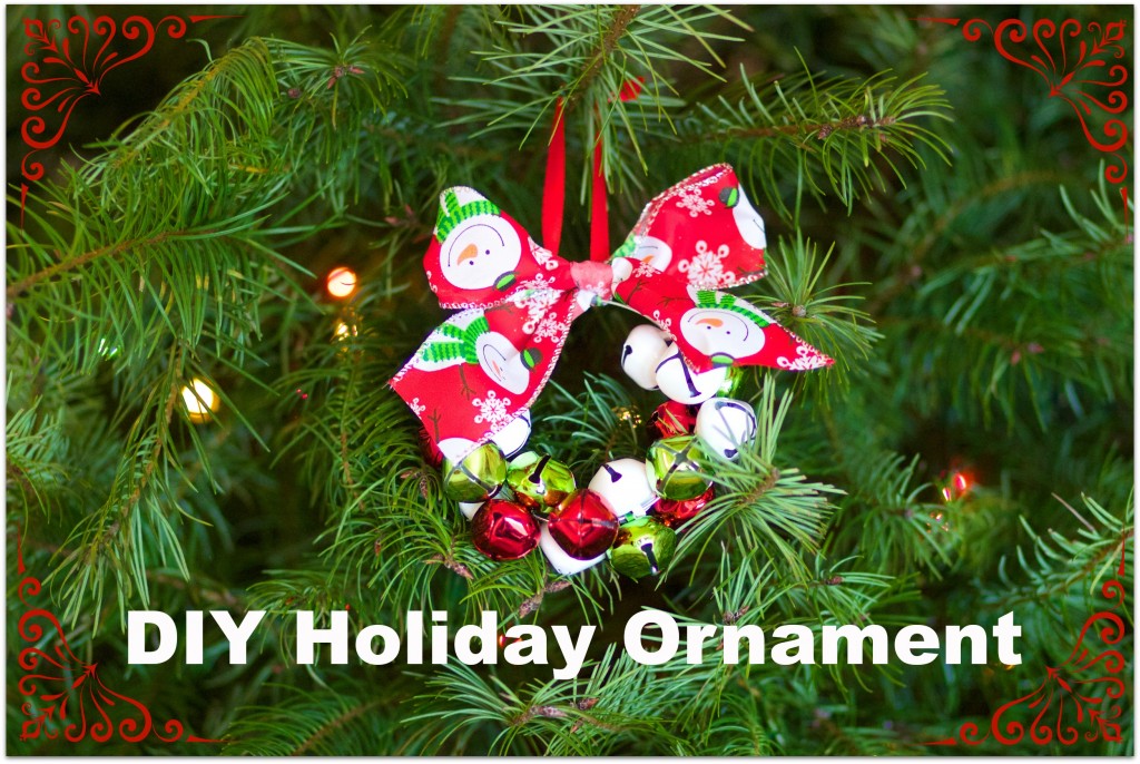 Holiday Ornament,DIY Holiday ornament, DIY mini bell wreath ornament, LA blogger Laura Lily, easy holiday projects,DIY Christmas ornament, do it yourself ornament, DIY gifts, DIY holiday gifts, 
