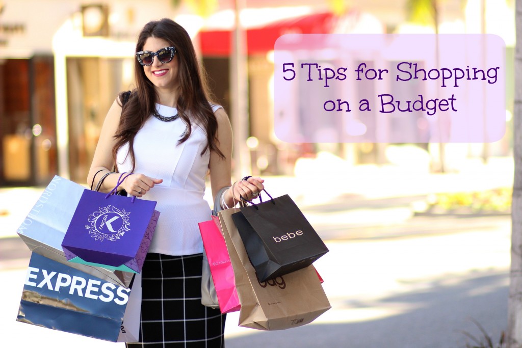 5 Tips for Shopping on a Budget, Laura Lily, LA Fashion Blogger,City Girl Savings 