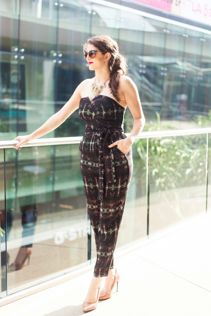 Jessica Simpson Jumpsuit, Laura Lily, Los Angeles Fashion Blogger, Azusa Takano Photography,