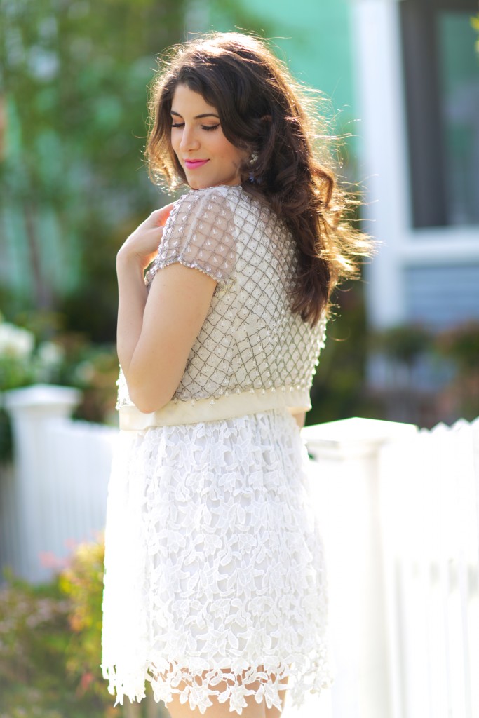 White Lace Sosie Dress, white spring dresses, Laura Lily Fashion Blogger, Tony Oberstar Photography,