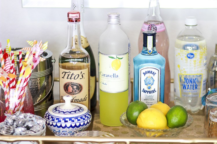 Laura Lily - A Fashion, Travel and Lifestyle Blog, Summer Bar Cart, Laura Lily Home