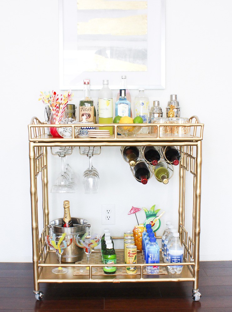 Laura Lily - A Fashion, Travel and Lifestyle Blog, Summer Bar Cart, Laura Lily Home