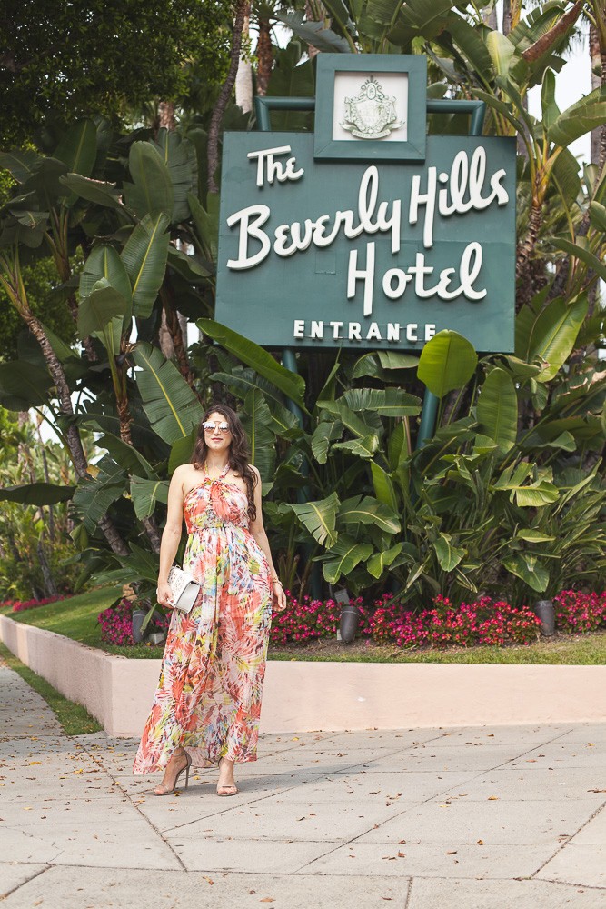 Laura Lily - Fashion, Travel and Lifestyle Blog, Beverly Hills Hotel, Wow Couture Maxi Dress