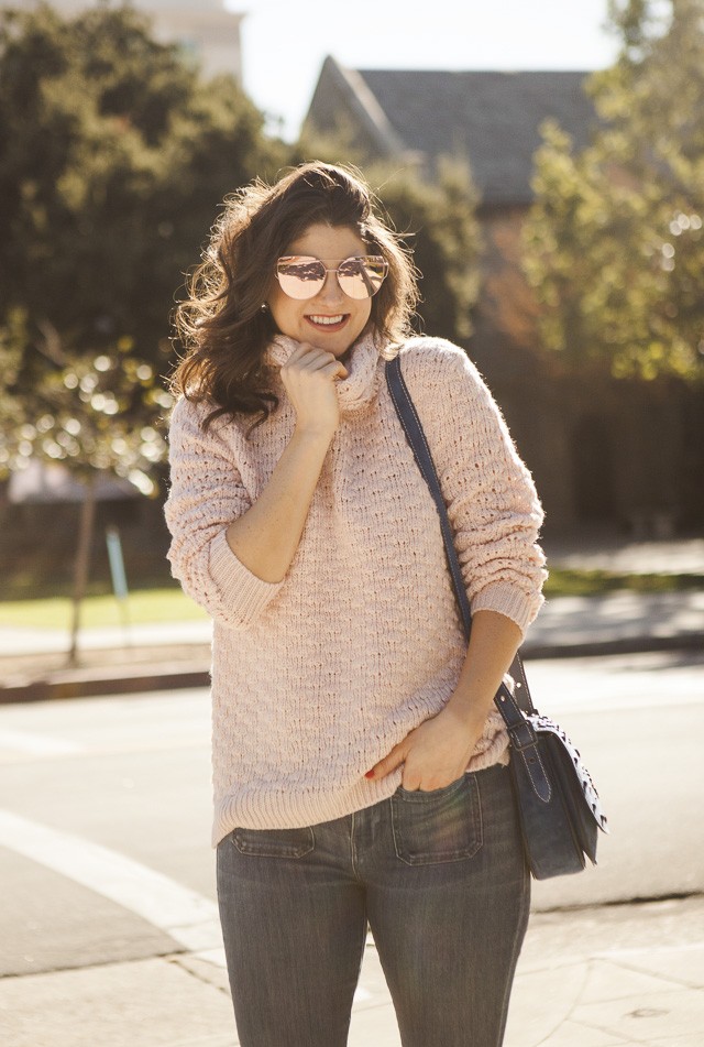 Pink Sweater Nordstrom, Laura Lily - Fashion, Travel and Lifestyle Blog, cozy fall sweaters,