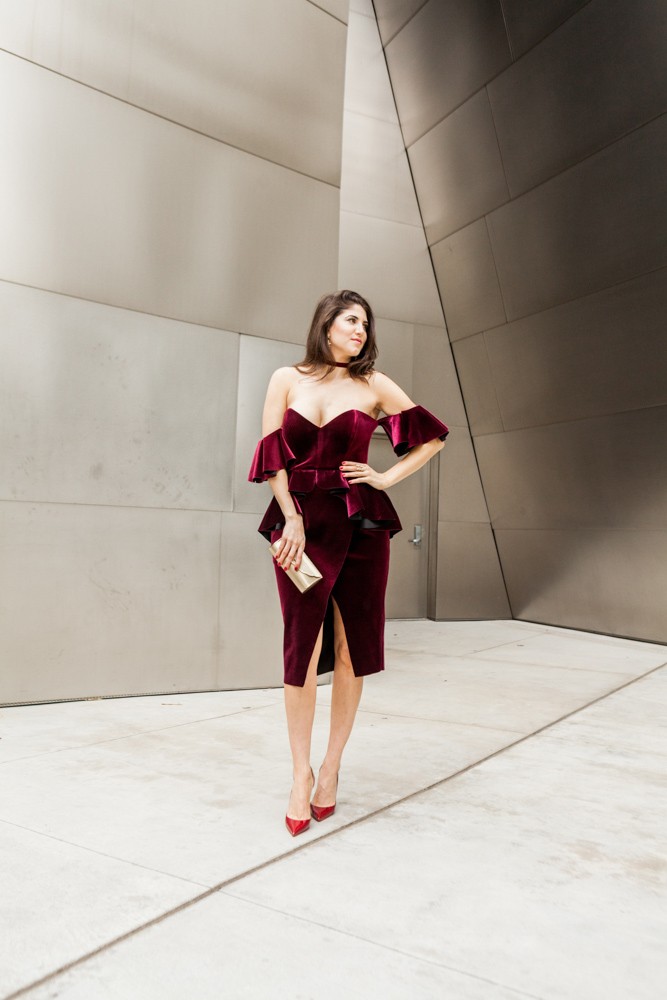 Asos Velvet Dress, Laura Lily - Fashion, Travel, Lifestyle Blog, 12 Days of Holiday Styl