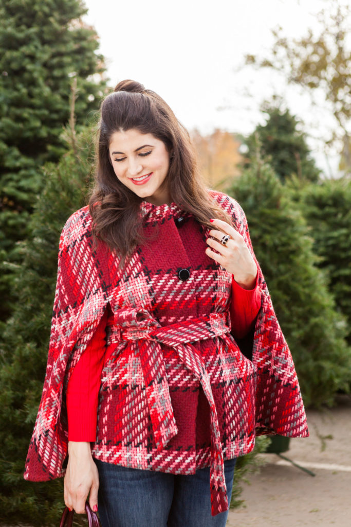 Kate Spade Cape | 12 Days of Holiday Style | Laura Lily