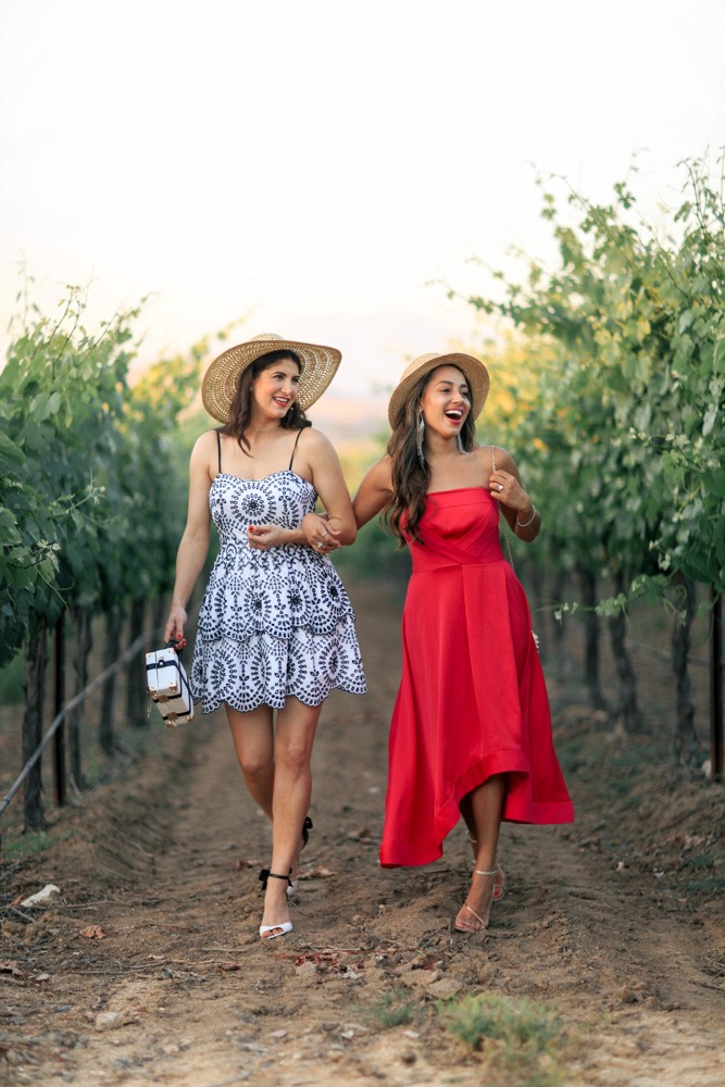 Tiered Dress in the Vineyard, Express Tiered Eyelet Dress, Laura Lily Fashion, Travel and Lifestyle Blog, Kate Spade Bow Heels, Carter Estate Winery Resort, Elizabeth Keene, A Keene Sense of Style,