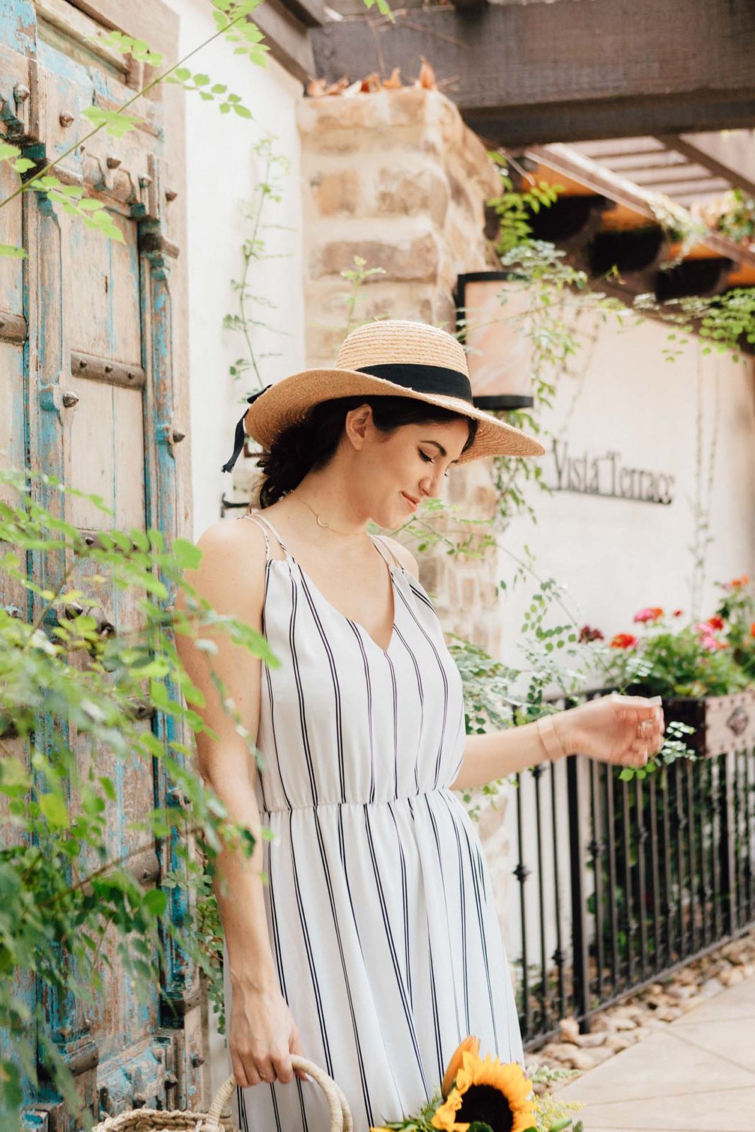 Laura Lily Fashion Travel and Lifestyle Blog, Striped Midi Dress, VICI DOLLS,