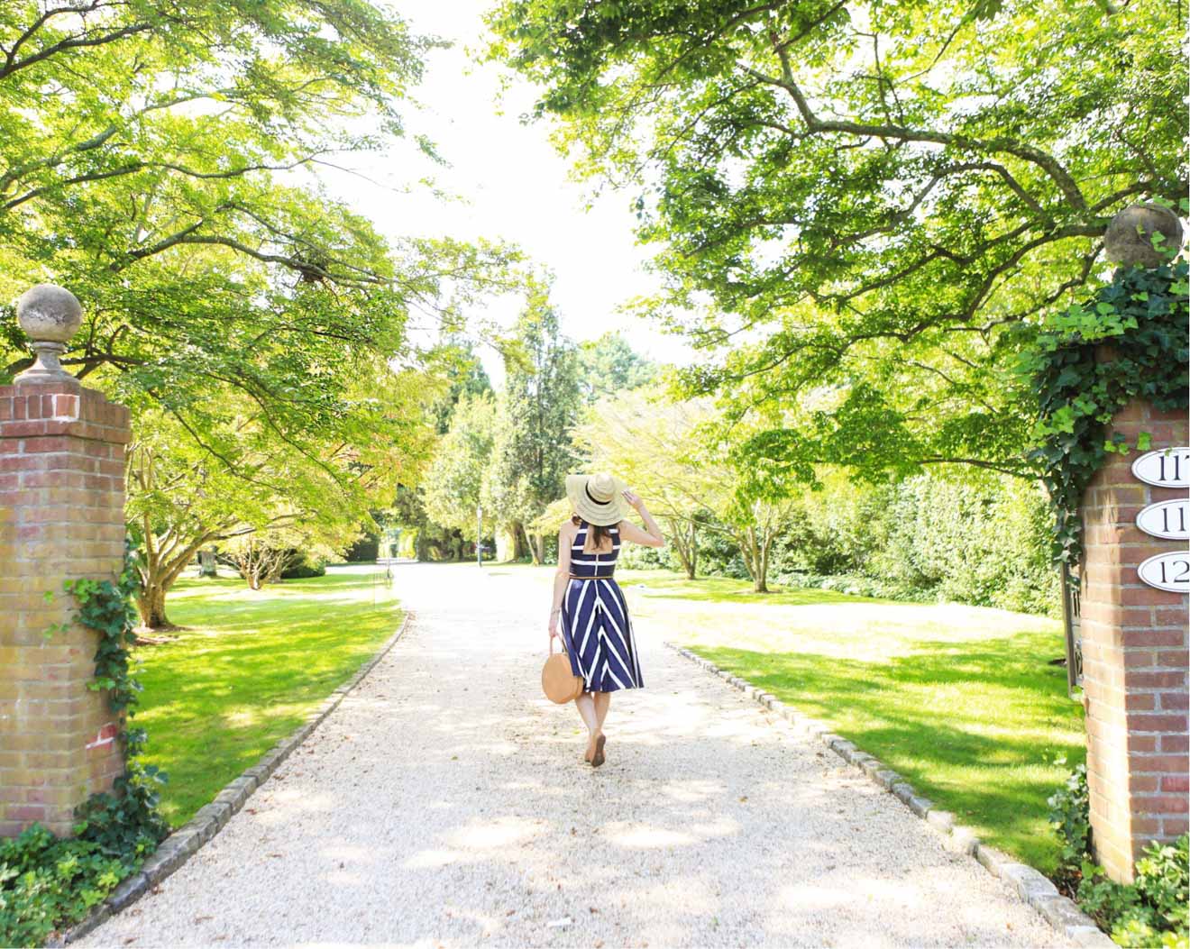 Hamptons Travel Guide, Laura Lily Fashion Travel and Lifestyle Blog, Best Places to See in The Hamptons, Nautical Stripe Eliza J Dress