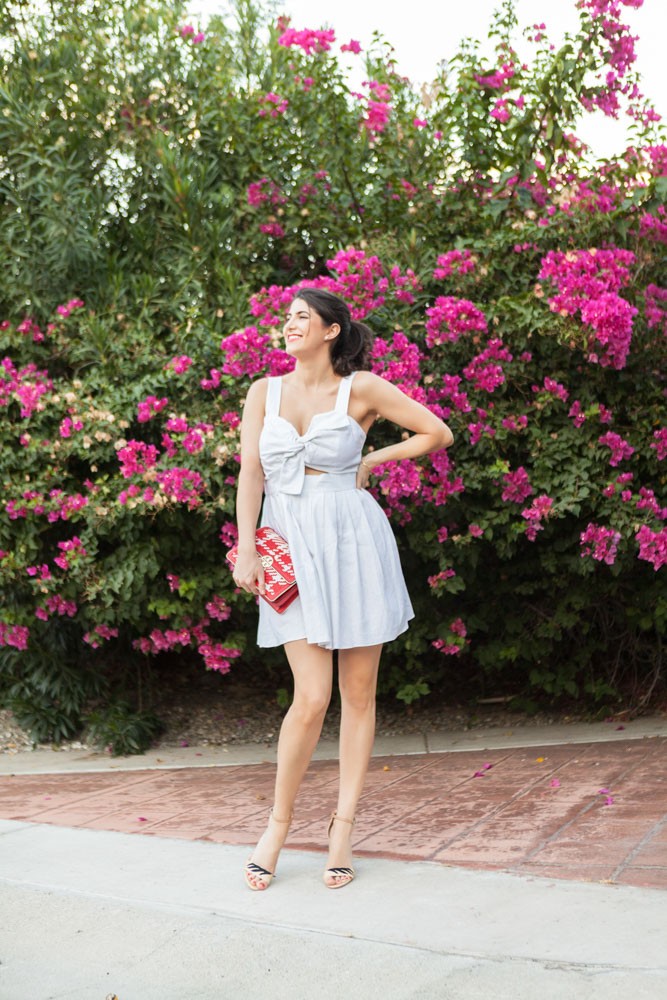 Laura Lily - Fashion Travel and Lifestyle Blog, Asos White Linen Dress, Tory Burch Plaid Handbag, Growing Into Beauty, 