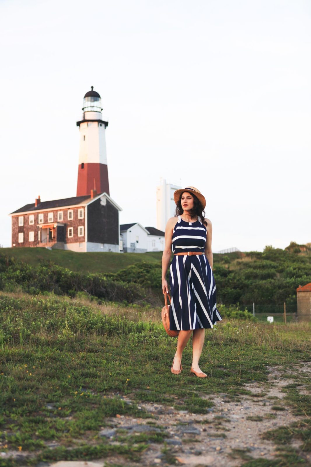 Hamptons Travel Guide, Laura Lily Fashion Travel and Lifestyle Blog, Ditch Plains Beach, Montauk Lighthouse, Eliza J Dress