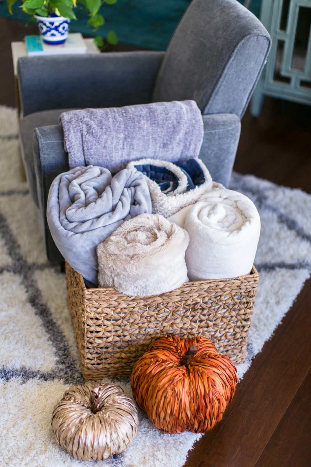 How to Decorate Your House for Fall: 5 Simple Steps featured by top US life and style blogger, Laura Lily: Z Gallerie Fall Decor Ideas