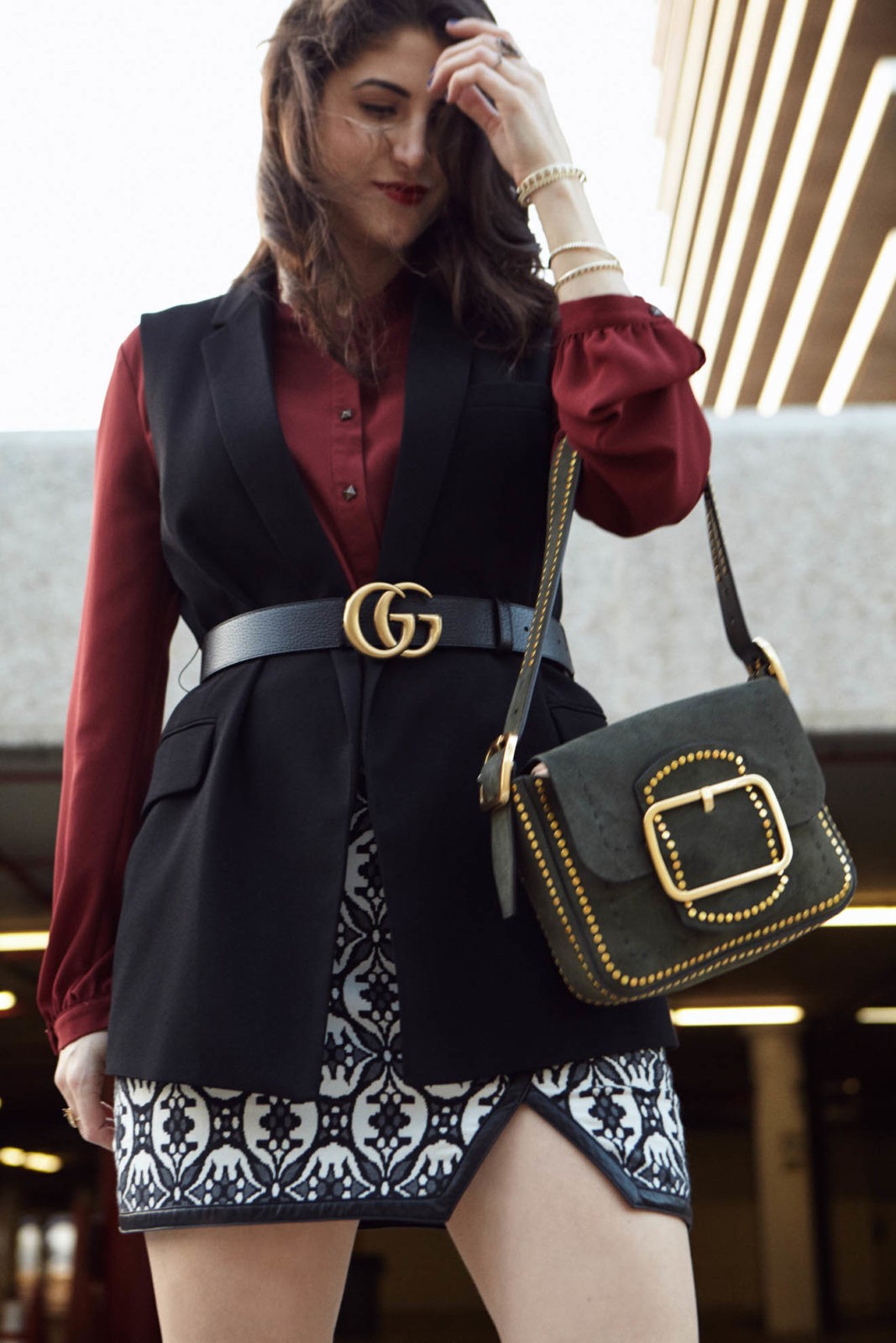 The Power of A Positive Mindset, Laura Lily - Fashion, Travel and Lifestyle Blog, Gucci Marmont Belt, Tory Burch Studded Suede Bag, Kendra Scott jewelry,