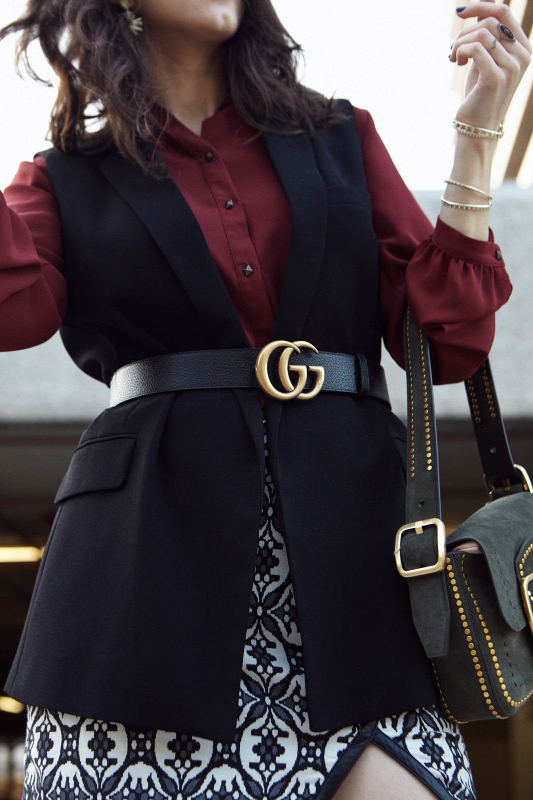 The Power of A Positive Mindset, Laura Lily - Fashion, Travel and Lifestyle Blog, Gucci Marmont Belt, Tory Burch Studded Suede Bag, Kendra Scott jewelry,