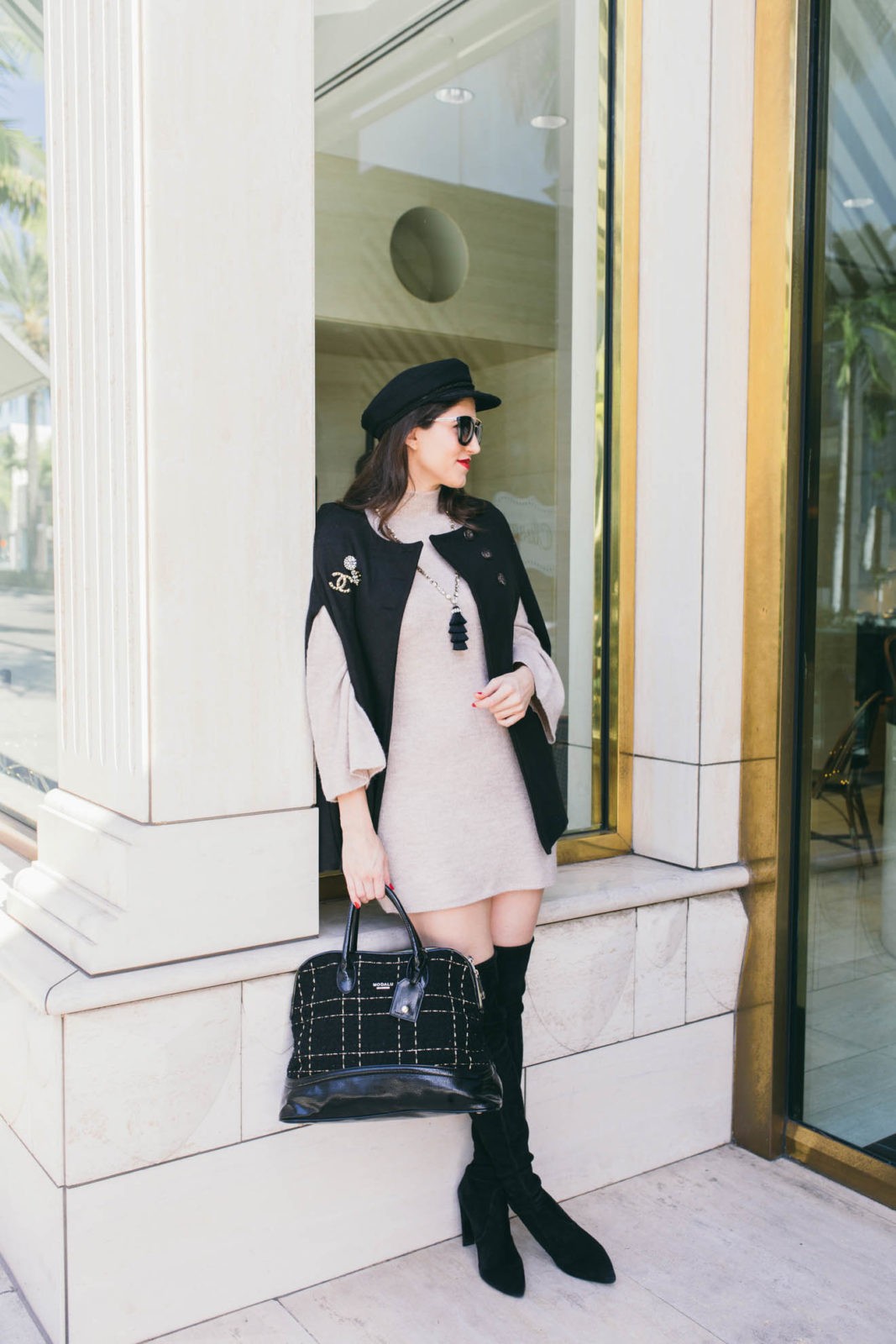 Winter Cape by Los Angeles Fashion Blogger Laura Lily,