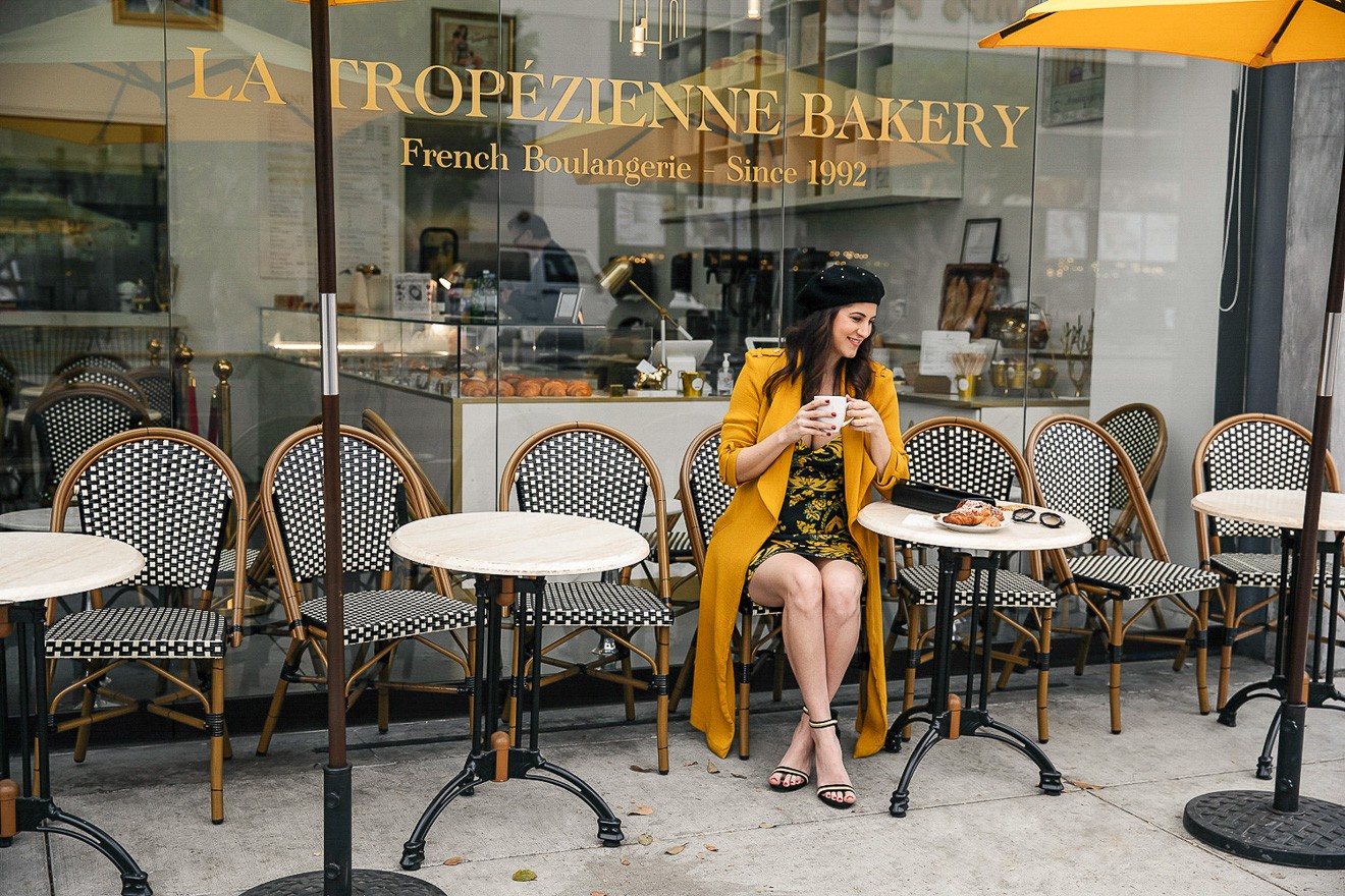 Best Los Angeles Photography Locations by popular Los Angeles Fashion Blogger Laura Lily, , La Tropezienne Bakery, French Bakery Los Angeles,