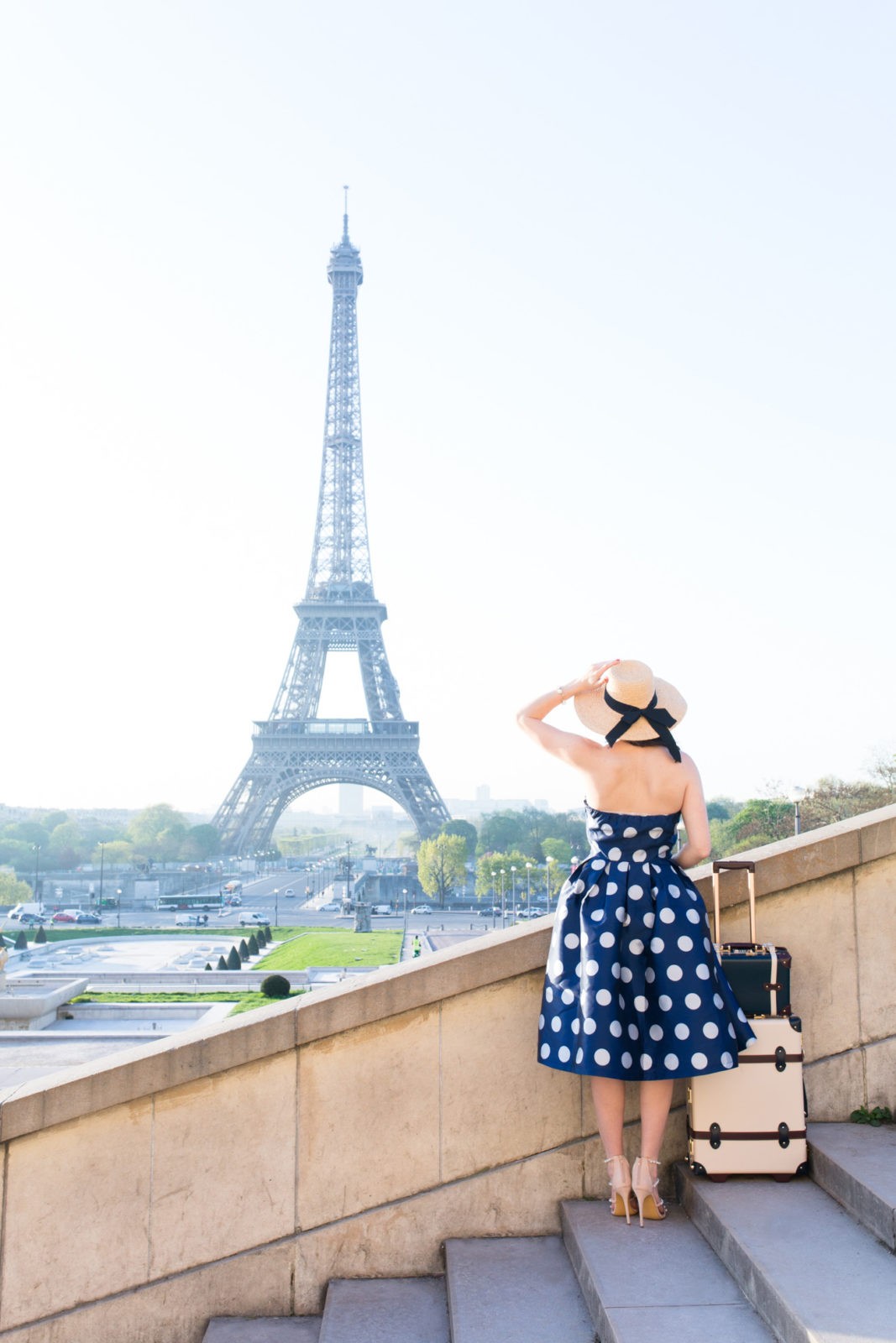The Ultimate Paris Travel Guide featured by popular Travel Blogger Laura Lily, Steps of Trocadero, best view of Eiffel Tower,