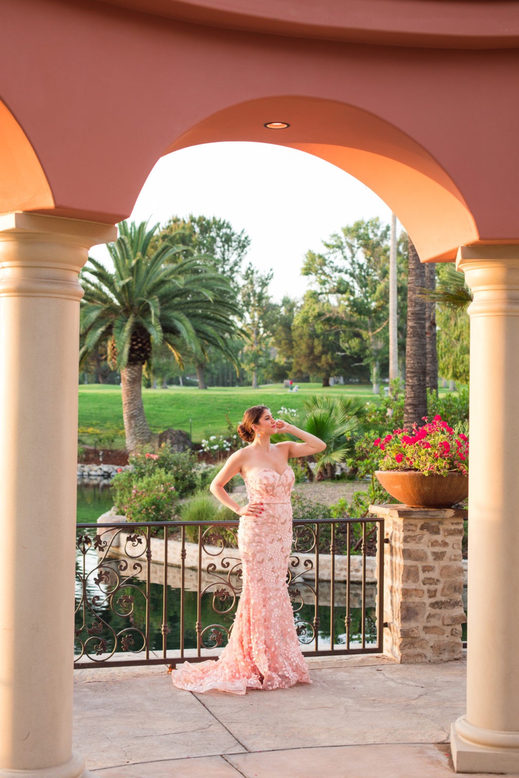 Black Tie Wedding Attire: Jadore Australia blush pink gown featured By Popular Los Angeles Fashion Blogger Laura Lily