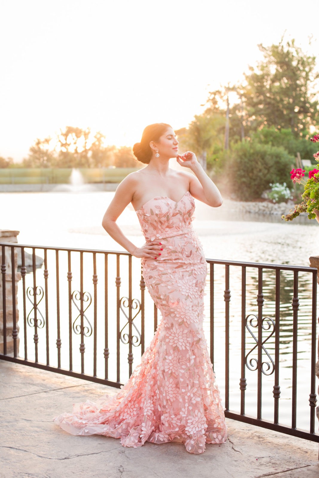 Black Tie Wedding Attire: Jadore Australia blush pink gown featured By Popular Los Angeles Fashion Blogger Laura Lily