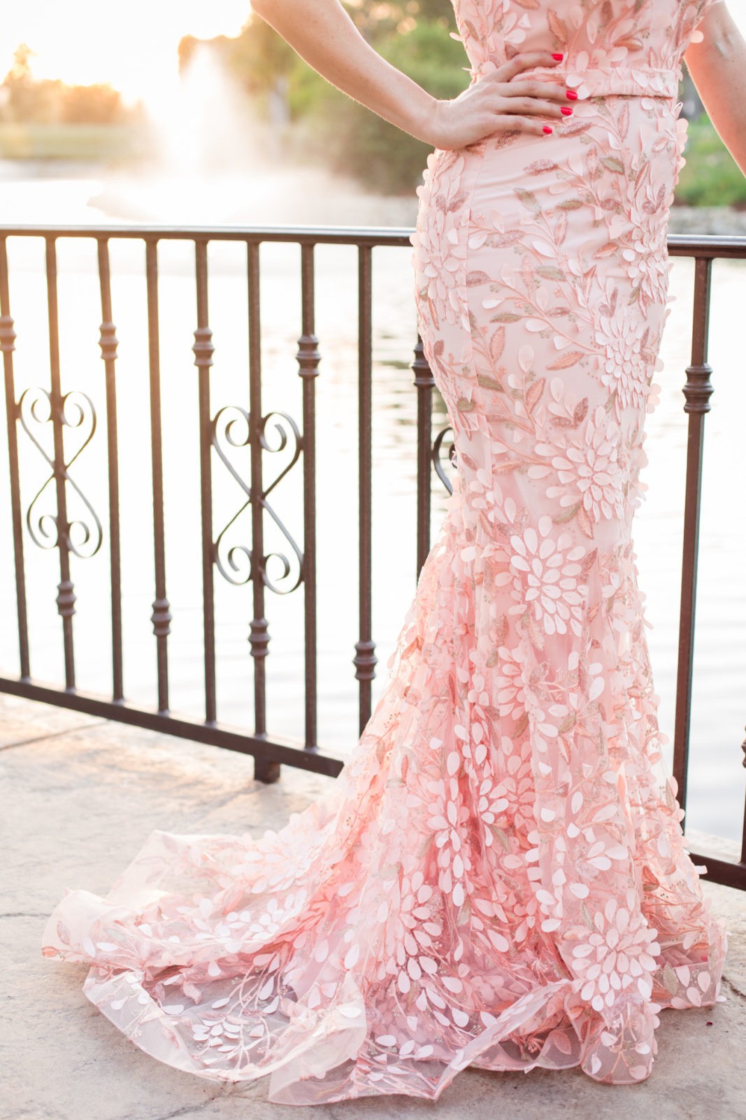 Black Tie Wedding Attire: Jadore Australia blush pink gown featured By Popular Los Angeles Fashion Blogger Laura Lily