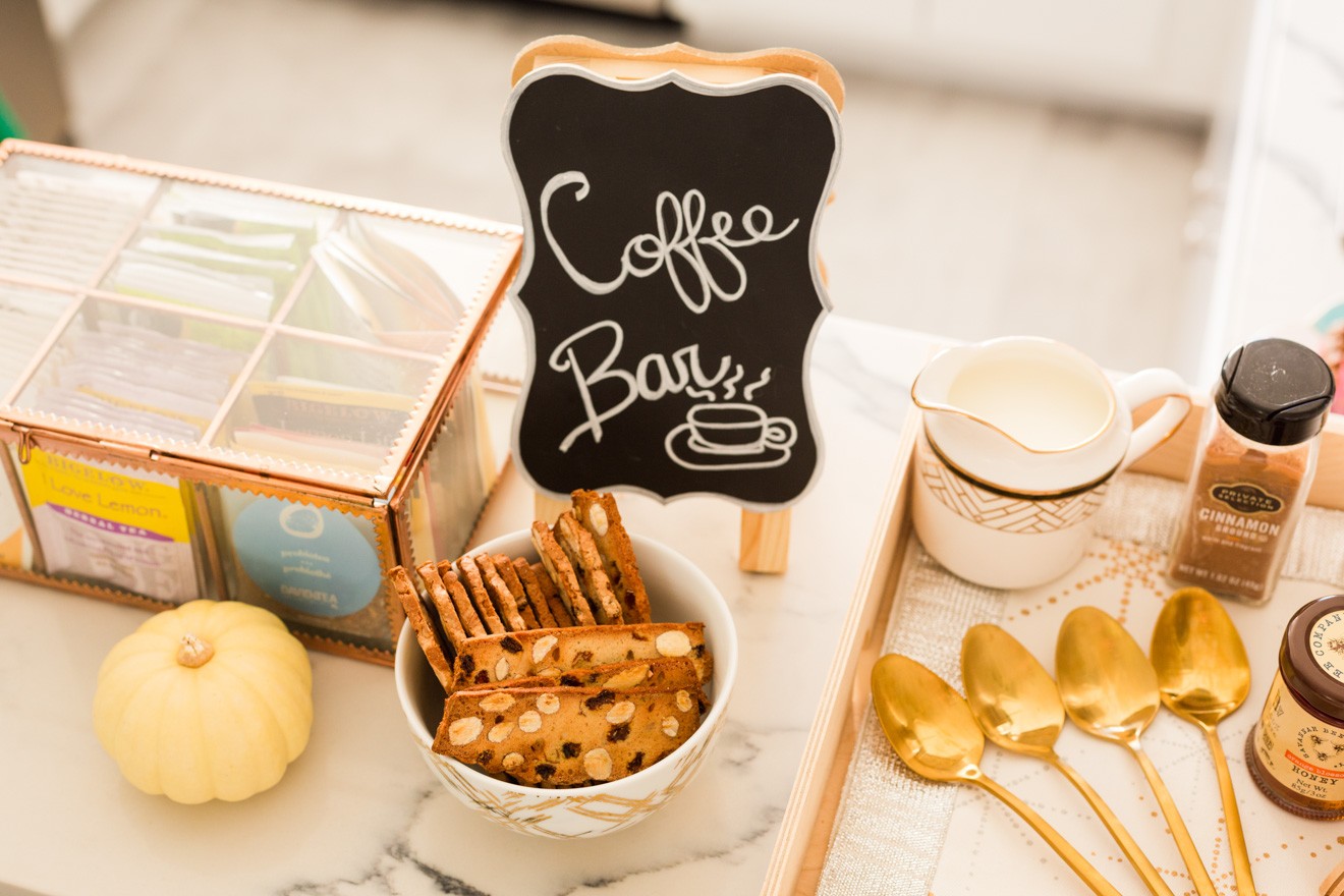 Festive Holiday Coffee Bar Ideas featured by top Los Angeles life and style blogger Laura Lily