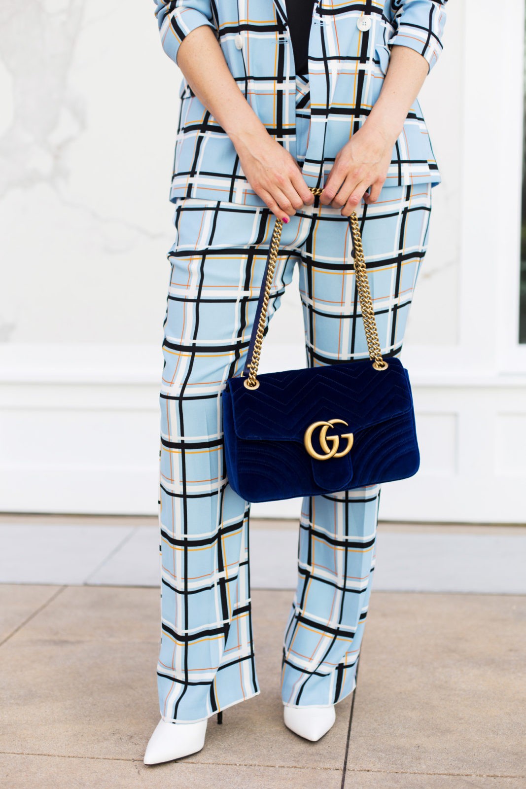 Toopshop plaid suits perfect for work, styled by top Los Angeles fashion blogger, Laura Lily