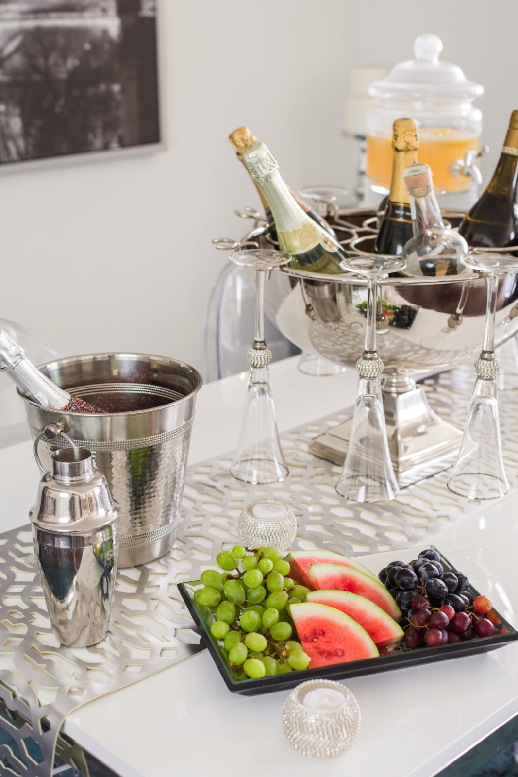 Holiday Beverage Table Ideas featured by top Los Angeles lifestyle blog, Laura Lily