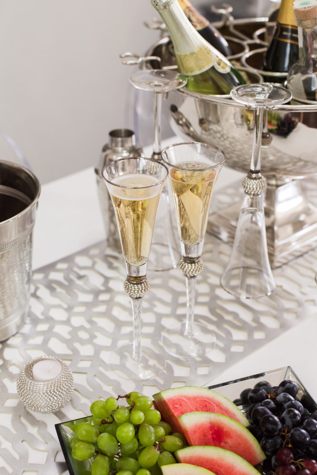 Holiday Beverage Table Ideas featured by top Los Angeles lifestyle blog, Laura Lily