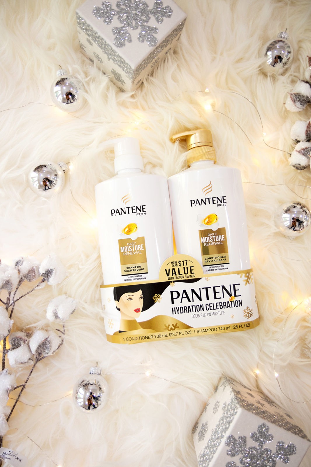Pantene Pro-V Daily Moisture Renewal | Shampoo | Conditioner | Walmart | Luxurious Holiday Hairstyles featured by top Los Angeles life and style blogger Laura Lily