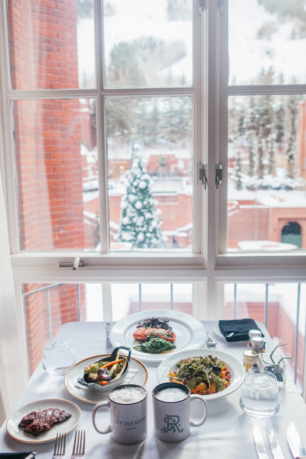 The Best St Regis Aspen Travel Guide by featured by top Los Angeles Travel Blogger, Laura Lily: image of breakfast options at the St Regis Aspen 