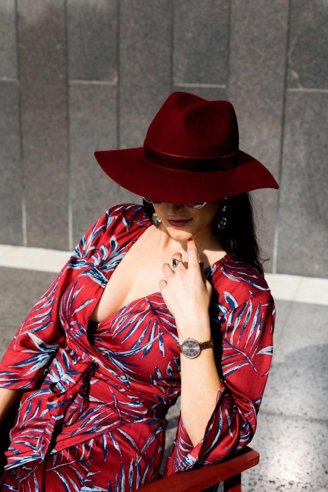 Ways to Get Inspired featured by top US life and style blogger Laura Lily; Image of woman wearing Revolve Dress, Ivanka Trump flats, Prada handbag, Jessica Simpson sunglasses, Forever21 fedora, Alfred Sung watch and Sugarfix by Bauble Bar earrings